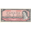 BC-38b 1954 Canada $2 Beattie-Rasminsky, Y/U, EF-AU