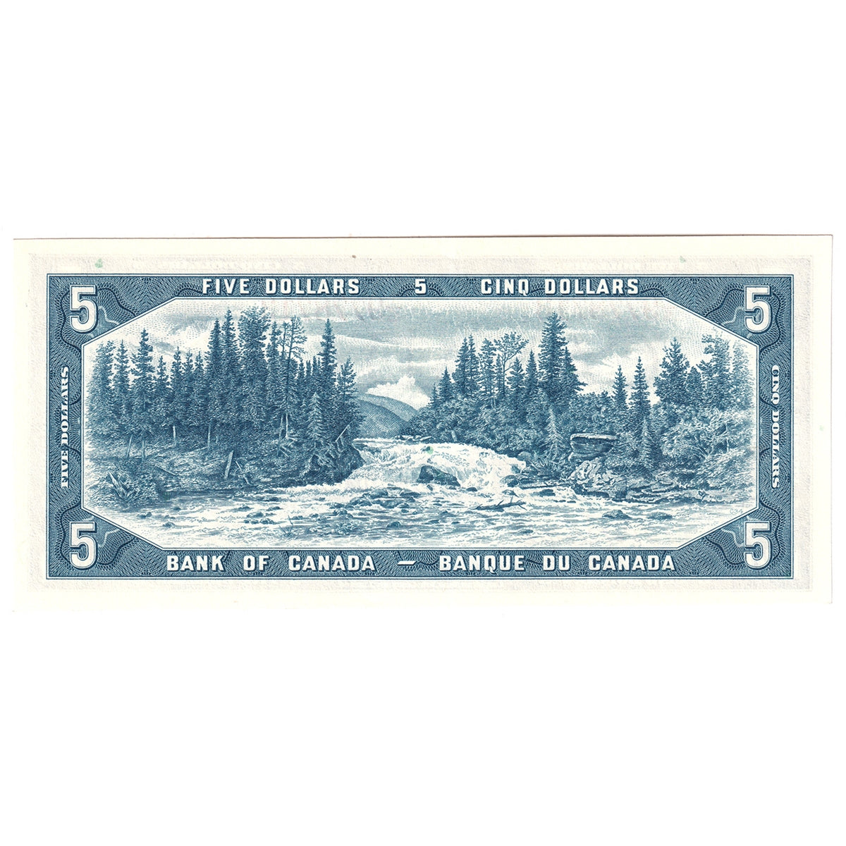 BC-39b 1954 Canada $5 Beattie-Rasminsky, T/S, Uncirculated (MS60)