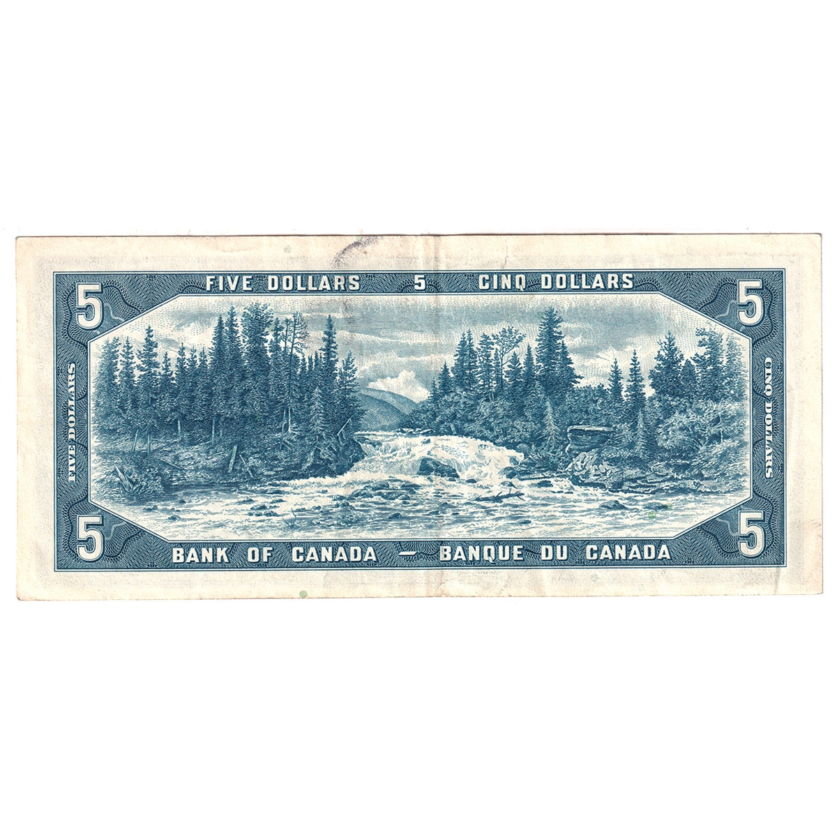 BC-39b 1954 Canada $5 Beattie-Rasminsky, L/X, VF-EF (VF30)
