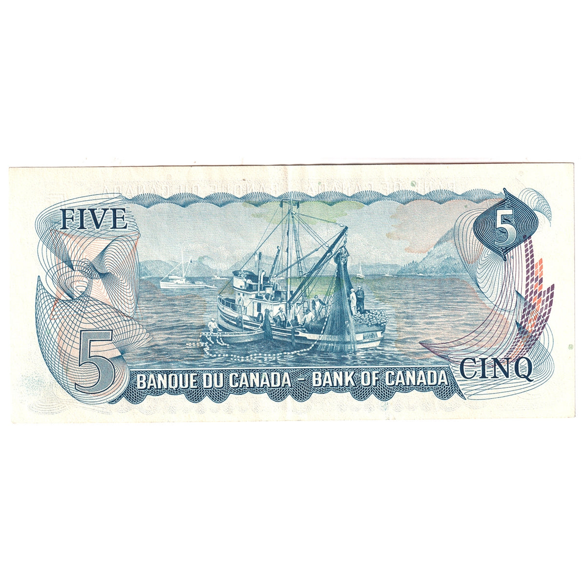 BC-48a 1972 Canada $5 Bouey-Rasminsky, CH, EF