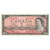 BC-38b 1954 Canada $2 Beattie-Rasminsky, Y/R, Uncirculated (MS60)