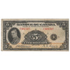 BC-6 1935 Canada $5 Osborne-Towers, French, Very Good (VG8)