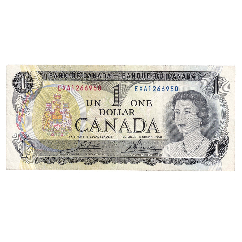 BC-46bT 1973 Canada $1 Crow-Bouey, EXA, Test Note, Very Fine (VF20)