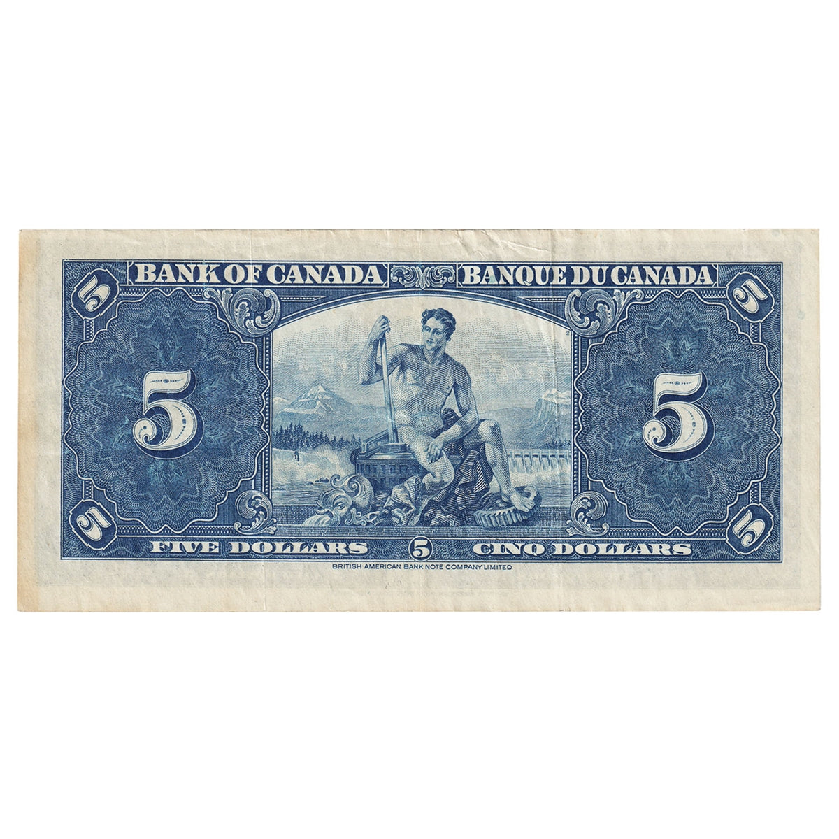 BC-23a 1937 Canada $5 Osborne-Towers, A/C, VF-EF (VF30)