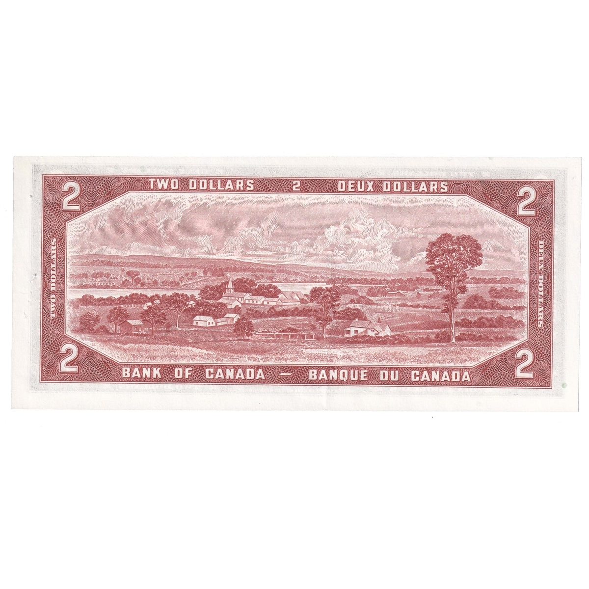 BC-38a 1954 Canada $2 Beattie-Coyne, O/B, Almost Uncirculated (AU50)