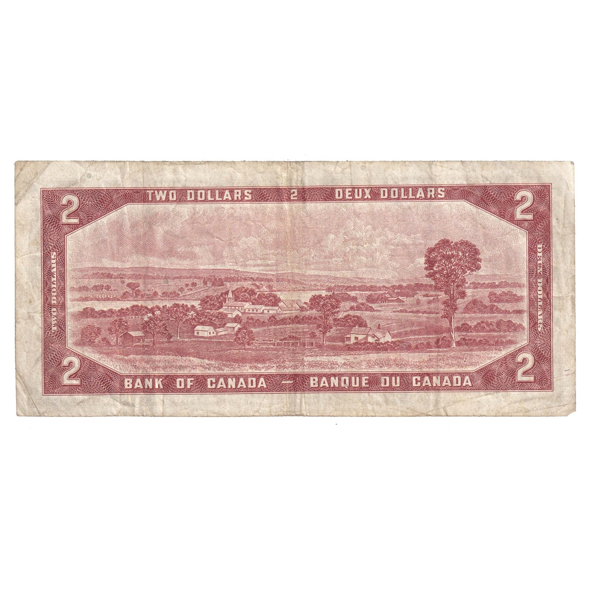 BC-38a 1954 Canada $2 Beattie-Coyne, S/B, F-VF (F15)