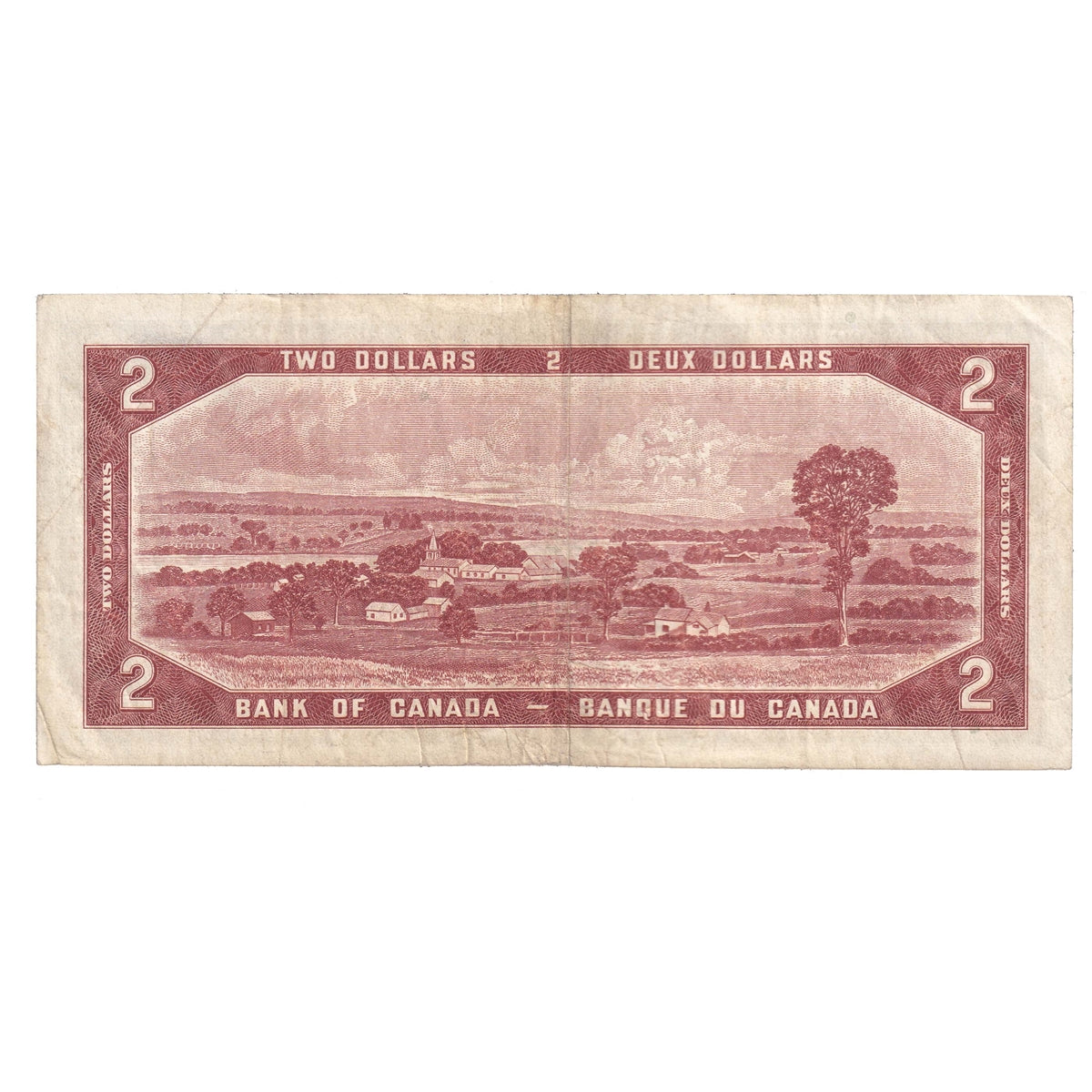 BC-38a 1954 Canada $2 Beattie-Coyne, X/B, F-VF (F15)