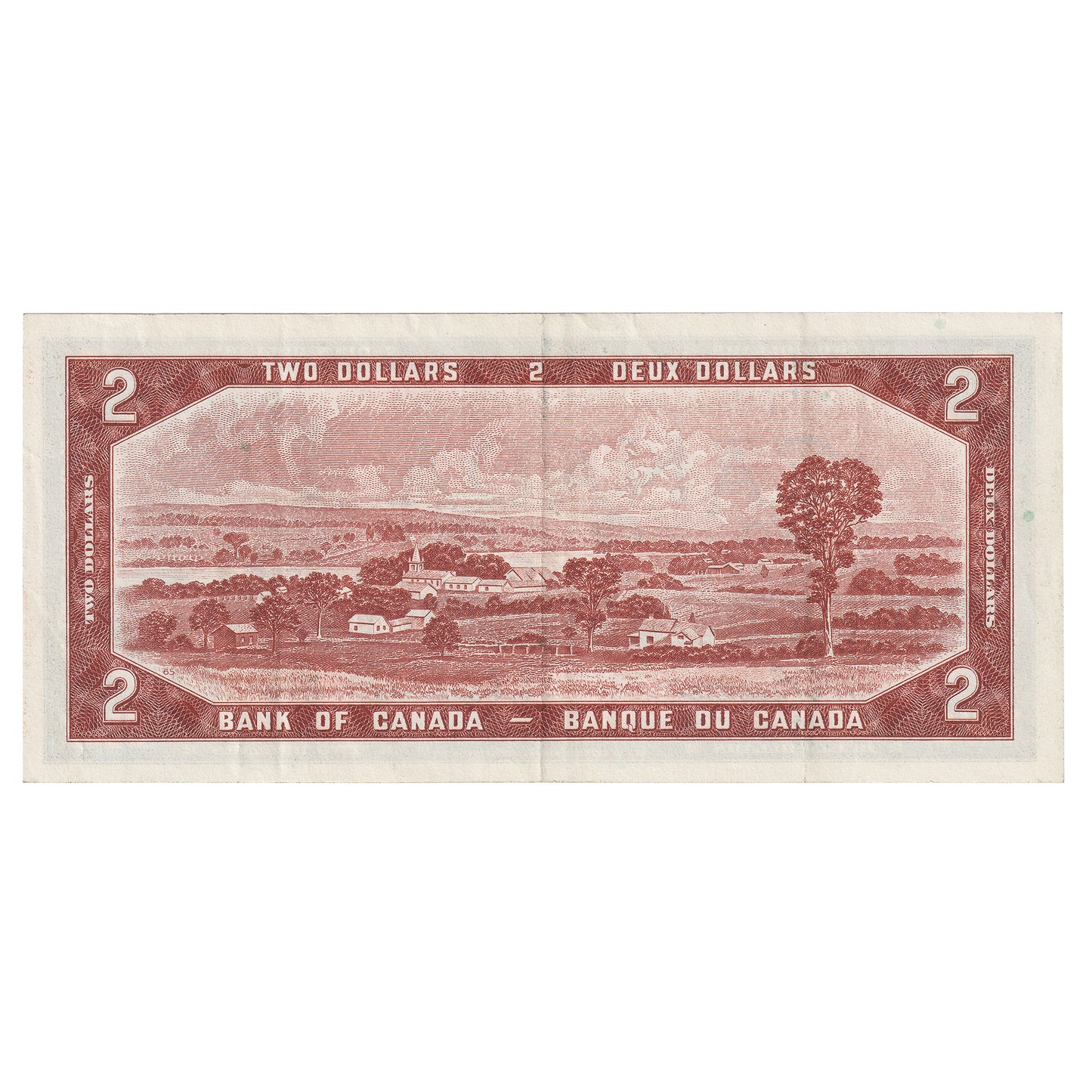 BC-38b 1954 Canada $2 Beattie-Rasminsky, B/R, VF-EF (VF30)