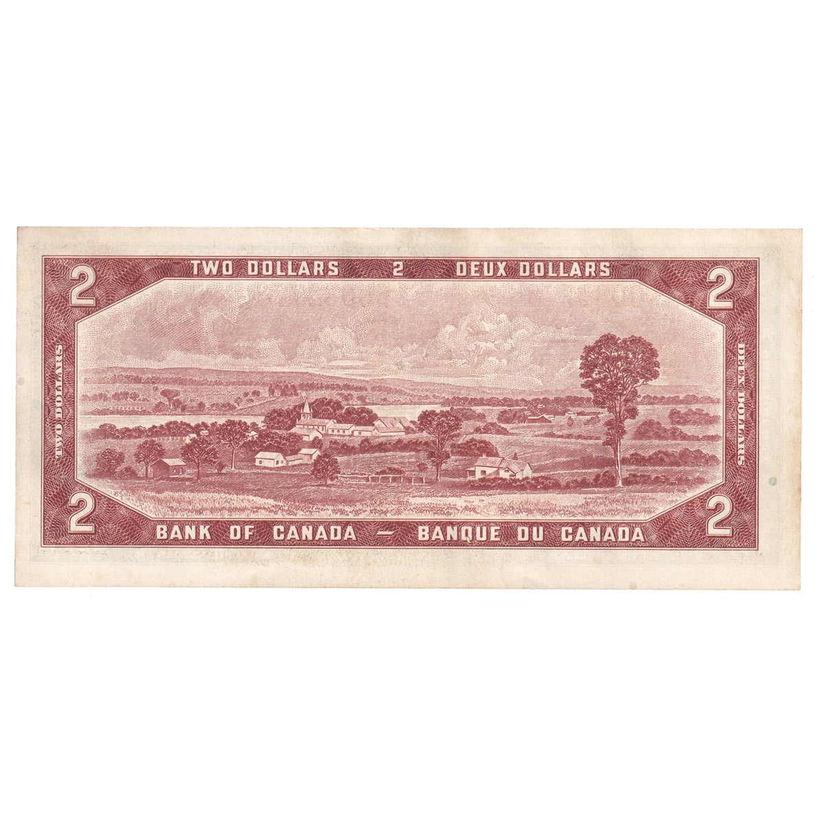 BC-38b 1954 Canada $2 Beattie-Rasminsky, C/R, Almost Uncirculated (AU50)