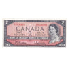 BC-38b 1954 Canada $2 Beattie-Rasminsky, D/R, Extra Fine (EF40)