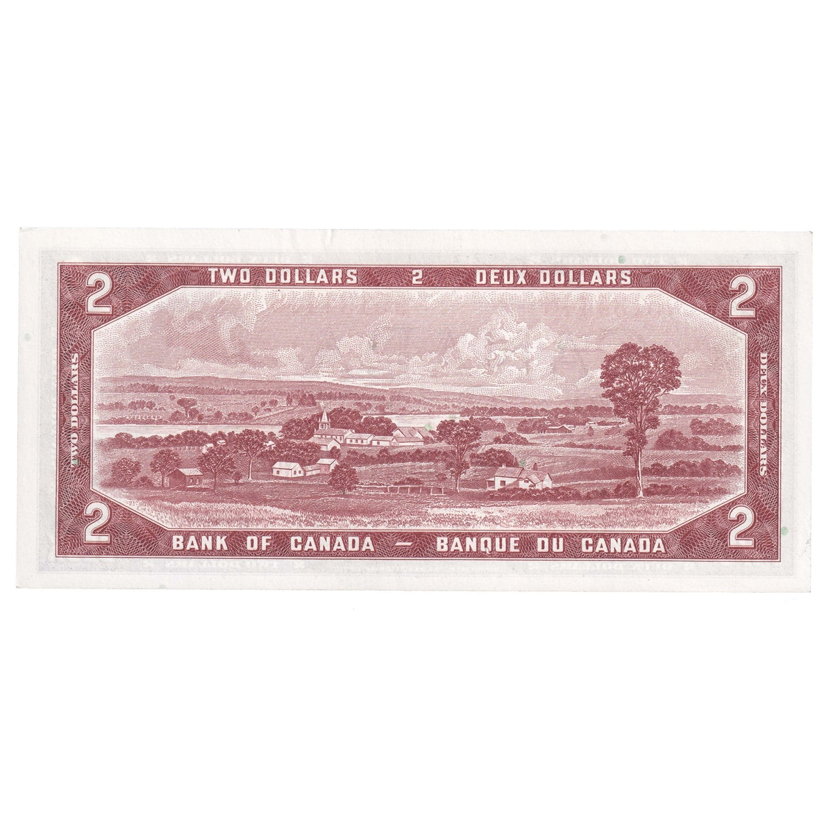 BC-38b 1954 Canada $2 Beattie-Rasminsky, F/R, AU-UNC (AU55)