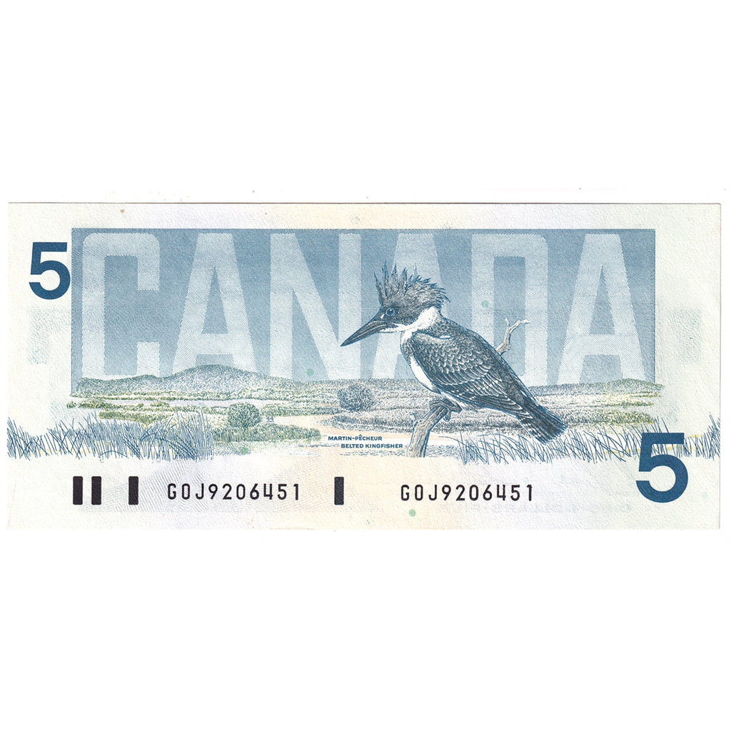 BC-56c 1986 Canada $5 Bonin-Thiessen, GOJ, UNC