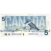 BC-56c 1986 Canada $5 Bonin-Thiessen, GPR, AU-UNC