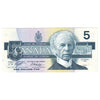 BC-56eA-i 1986 Canada $5 Knight Dodge, ANP (4.32-4.54), Almost Uncirculated (AU50)