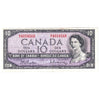 BC-40b 1954 Canada $10 Beattie-Rasminsky, N/V, Very Fine (VF20)
