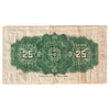 DC-24b 1923 Dominion 25 cent Shinplaster Hyndman-Saunders, No Authorized, Very Fine (VF20)