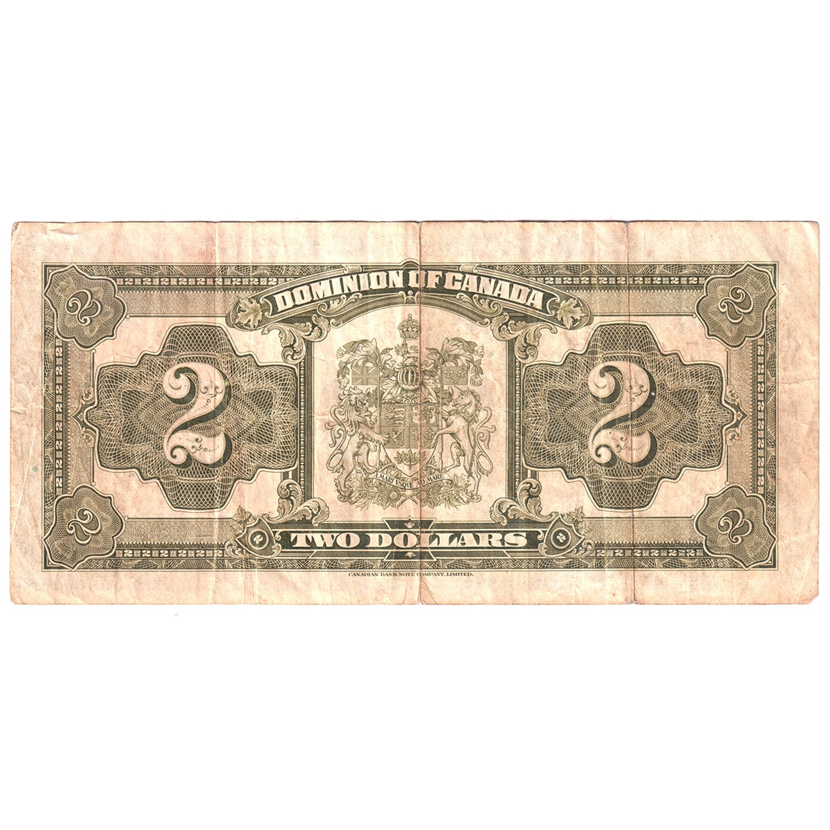 DC-26j 1923 Dominion $2 Campbell-Sellar, Black Seal, Group Three, Series T, Very Fine (VF20)