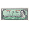BC-37d 1954 Canada $1 Lawson-Bouey, E/I, Uncirculated (MS60)