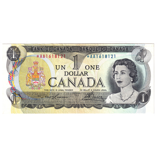 BC-46aA 1973 Canada $1 Lawson-Bouey, *AA Below 2.4M, Circ