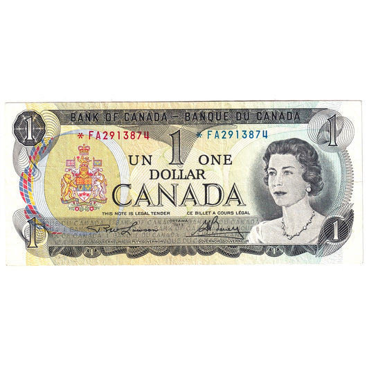 BC-46aA 1973 Canada $1 Lawson-Bouey, *FA, Circ
