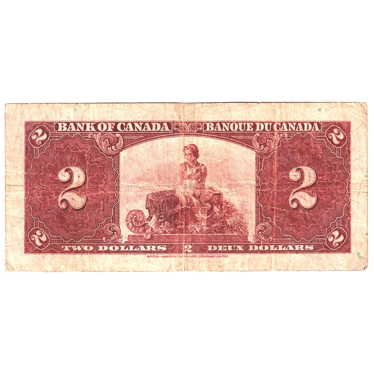 BC-22b 1937 Canada $2 Gordon-Towers, E/B, Fine (F12)