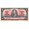 BC-22b 1937 Canada $2 Gordon-Towers, O/B, Fine (F12)