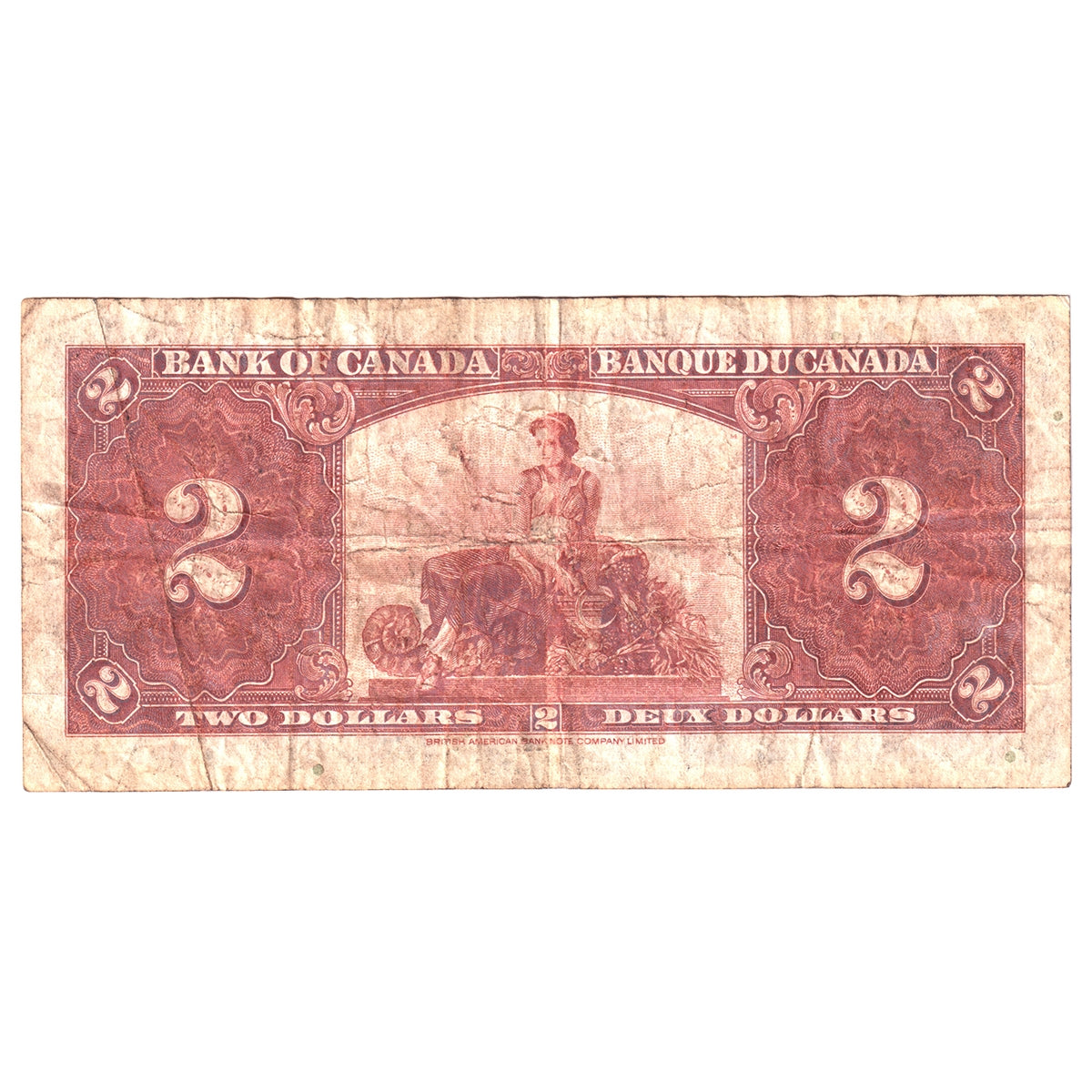 BC-22c 1937 Canada $2 Coyne-Towers, C/R, F-VF (F15)