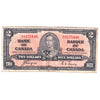 BC-22c 1937 Canada $2 Coyne-Towers, K/R, Circ