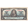 BC-23b 1937 Canada $5 Gordon-Towers, K/C, Circ