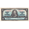 BC-23b 1937 Canada $5 Gordon-Towers, M/C, VG-F (VG10)