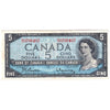 BC-39b 1954 Canada $5 Beattie-Rasminsky, B/S, Very Fine (VF20)