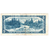 BC-39b 1954 Canada $5 Beattie-Rasminsky, H/S, F-VF (F15)
