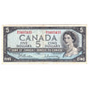 BC-39b 1954 Canada $5 Beattie-Rasminsky, M/S, F-VF (F15)