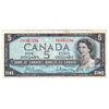 BC-39b 1954 Canada $5 Beattie-Rasminsky, A/X, Very Fine (VF20)