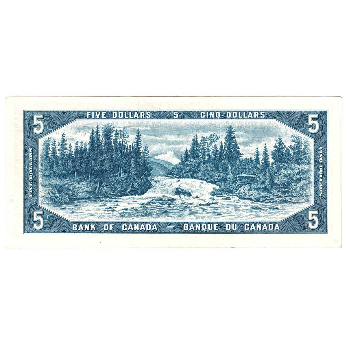 BC-39b 1954 Canada $5 Beattie-Rasminsky, F/X, VF-EF (VF30)