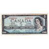 BC-39c 1954 Canada $5 Bouey-Rasminsky, S/X, F-VF (F15)
