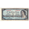 BC-39c 1954 Canada $5 Bouey-Rasminsky, T/X, Fine (F12)