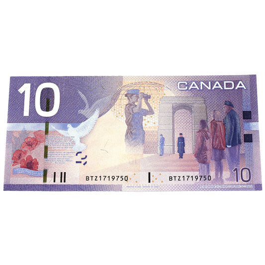 BC-68b 2008 Canada $10 Jenkins-Carney, BTZ, UNC