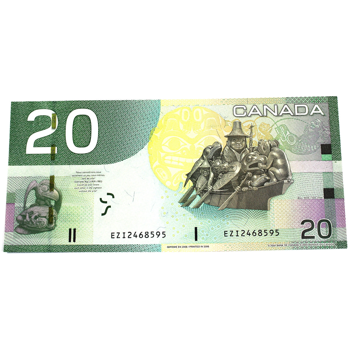 BC-64a-i 2006 Canada $20 Jenkins-Dodge, EZI, Choice Uncirculated (CUNC63)