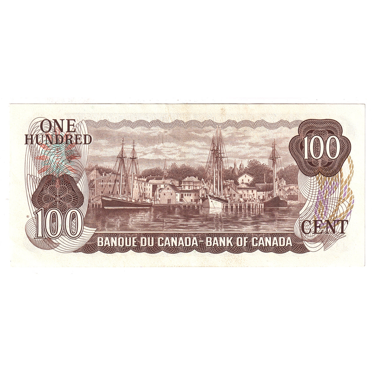 BC-52b 1975 Canada $100 Crow-Bouey, AJM, Almost Uncirculated (AU50)