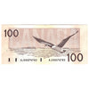 BC-60a 1988 Canada $100 Thiessen-Crow, AJV, Circ