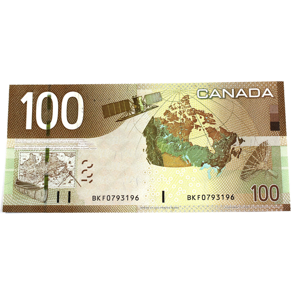 BC-66a 2003 Canada $100 Jenkins-Dodge, BKF, Choice Uncirculated (CUNC63)