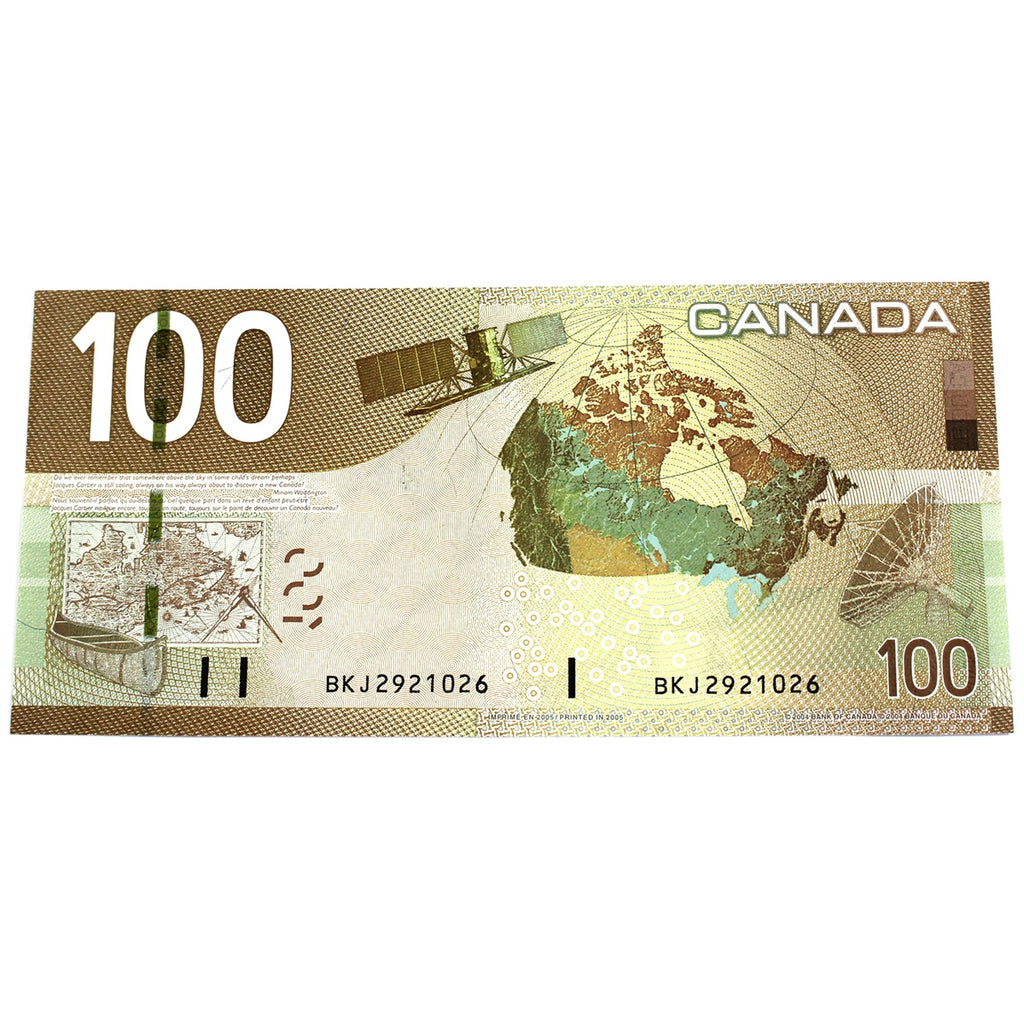 BC-66a 2005 Canada $100 Jenkins-Dodge, BKL, Choice Uncirculated (CUNC63)