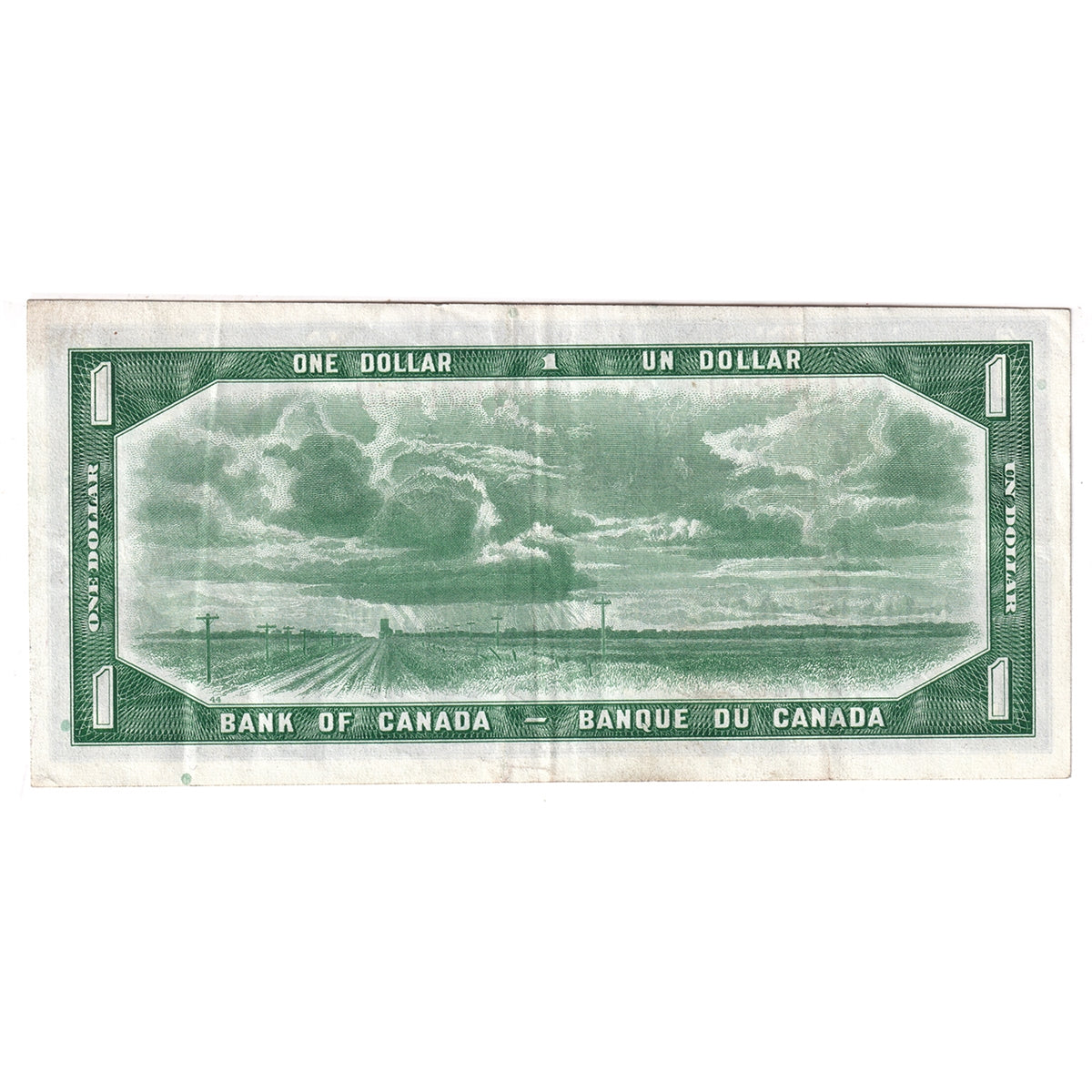 BC-37a 1954 Canada $1 Beattie-Coyne, I/L, VF-EF (VF30)