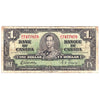 BC-21c 1937 Canada $1 Gordon-Towers, H/L, Circ