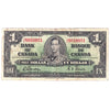 BC-21c 1937 Canada $1 Gordon-Towers, J/L, Fine (F12)