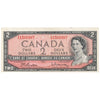 BC-38b 1954 Canada $2 Beattie-Rasminsky, A/U, AU-UNC (AU55)