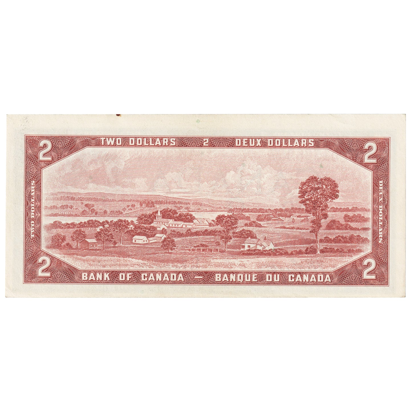 BC-38b 1954 Canada $2 Beattie-Rasminsky, A/U, AU-UNC (AU55)
