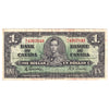 BC-21c 1937 Canada $1 Gordon-Towers, R/L, VF