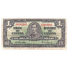 BC-21c 1937 Canada $1 Gordon-Towers, G/M, Circ